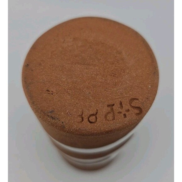 Stephen Pearce Studio Art Pottery Vase Shanagarry Irish Pottery Redware White - Picture 8 of 11